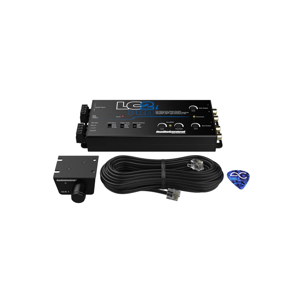 AudioControl LC2i PRO 2-Channel Line Output Converter w/ AccuBASS & ACR-1 Remote