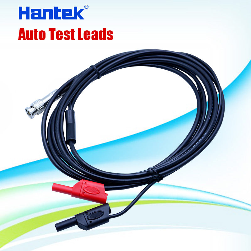 Hantek HT30A 3m Heavy Duty Automotive Test Lead – BNC to Dual 4mm Banana Adapter Cable for Oscilloscope