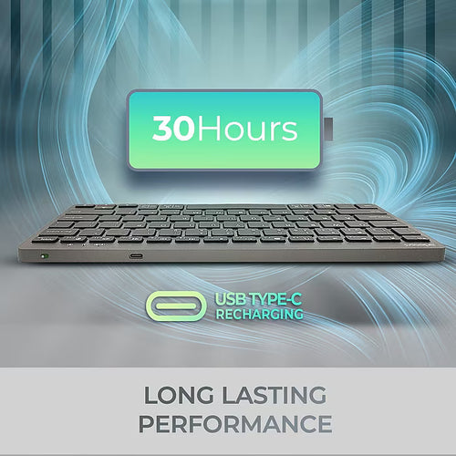 Adesso EasyTouch 7000BB Wireless Bluetooth Scissor-Switch Keyboard