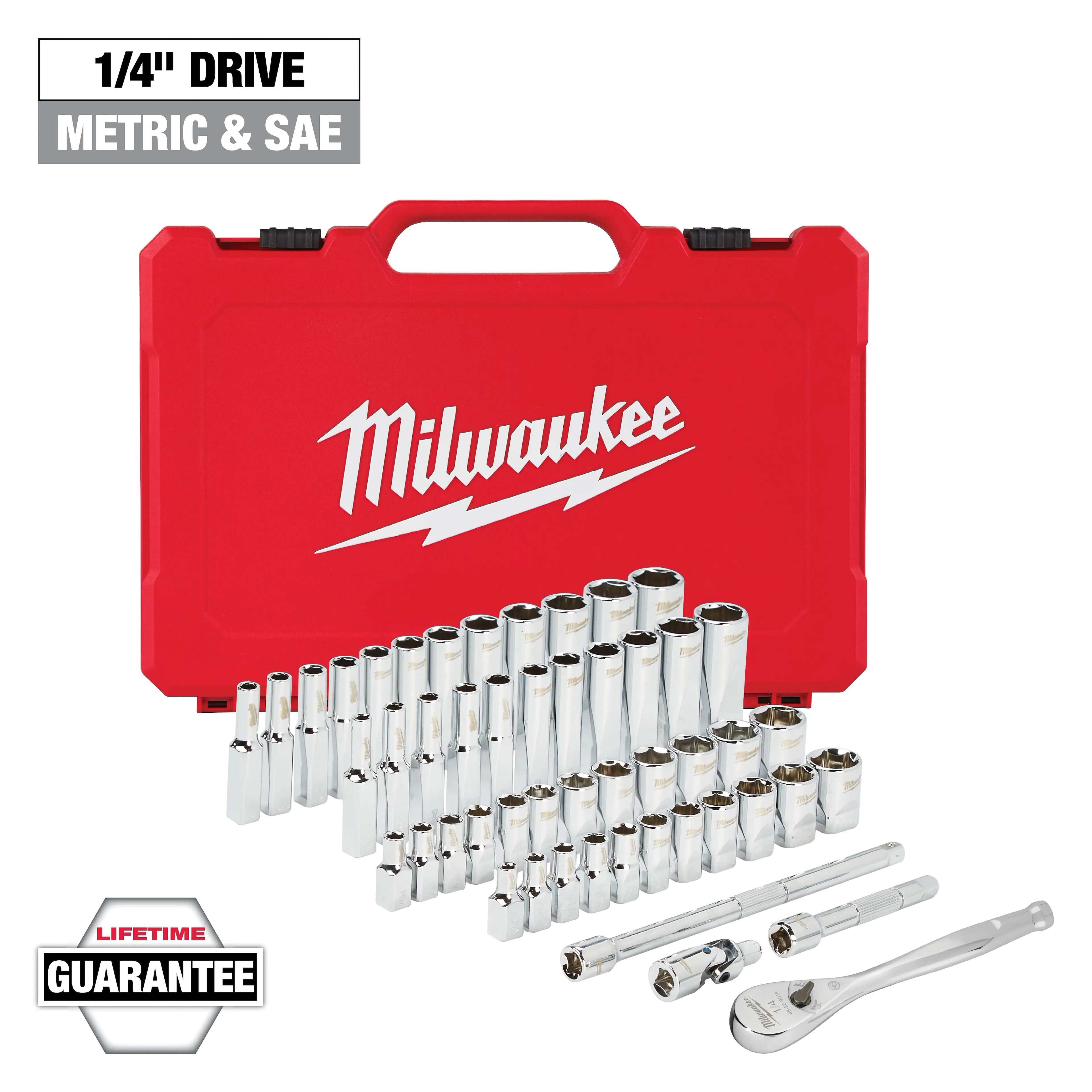 Milwaukee 1/4 Drive 50 piece Socket Set