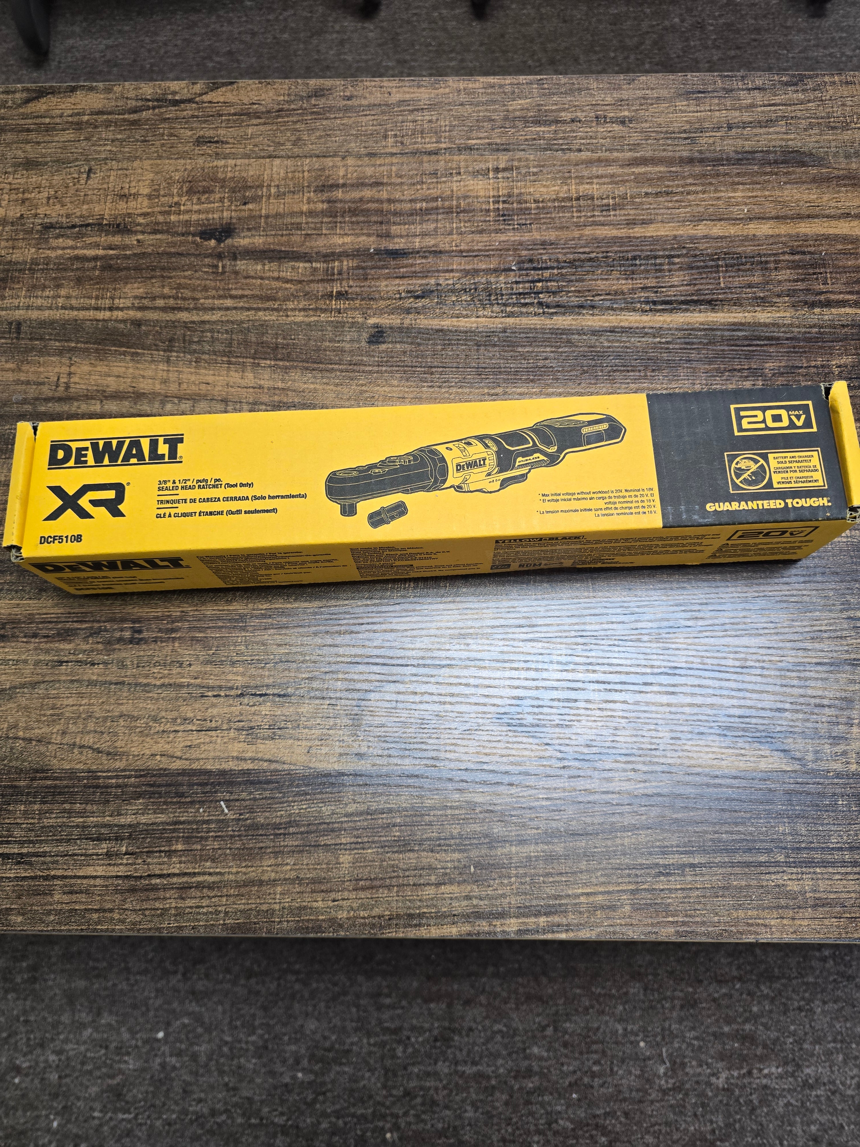 Dewalt XR 20V 3/8 1/2 Combo Sealed Head Ratchet