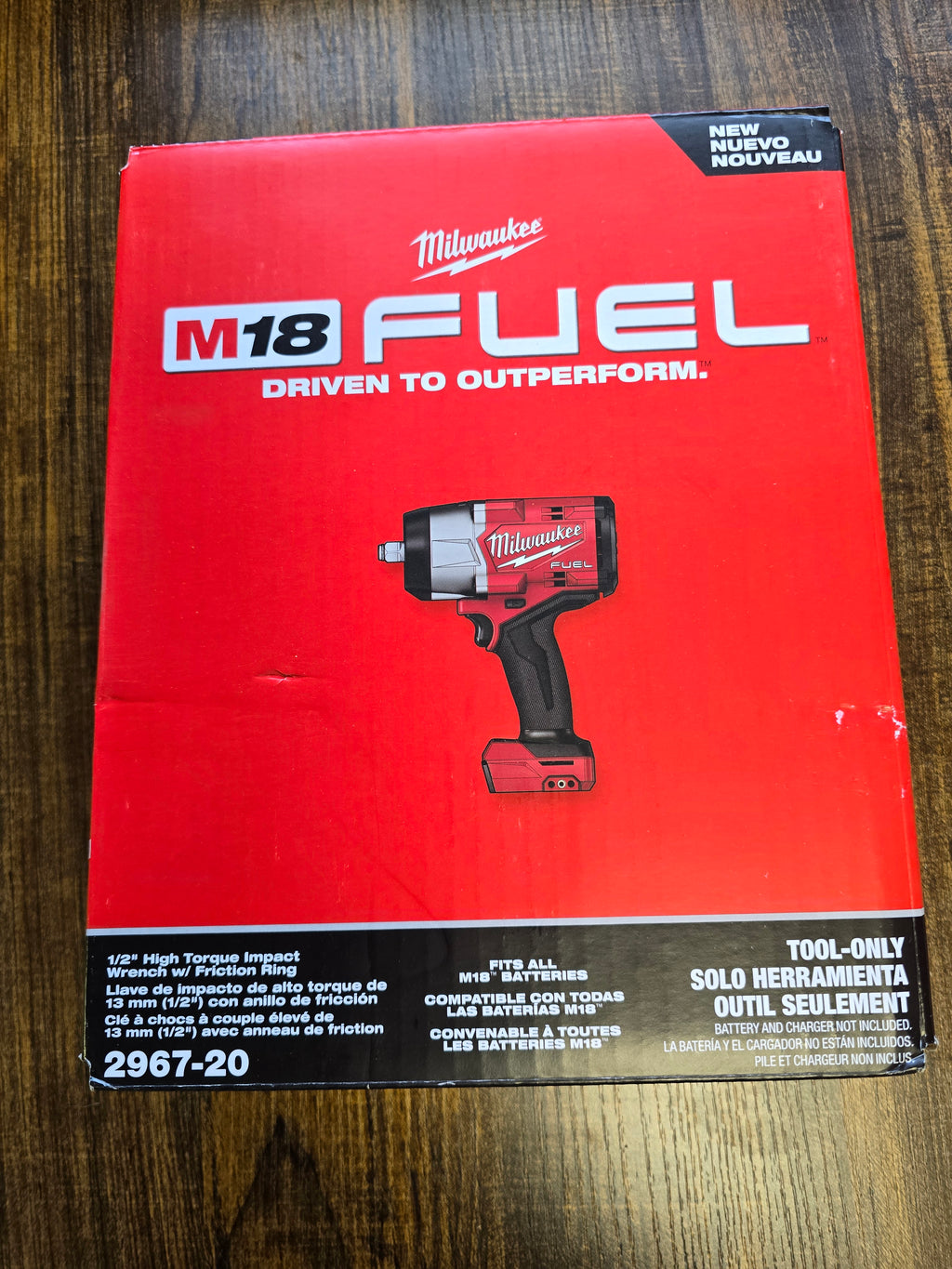 Milwaukee M18 FUEL 1/2" High Torque Impact Wrench with Friction Ring 2967-20 Tool Only