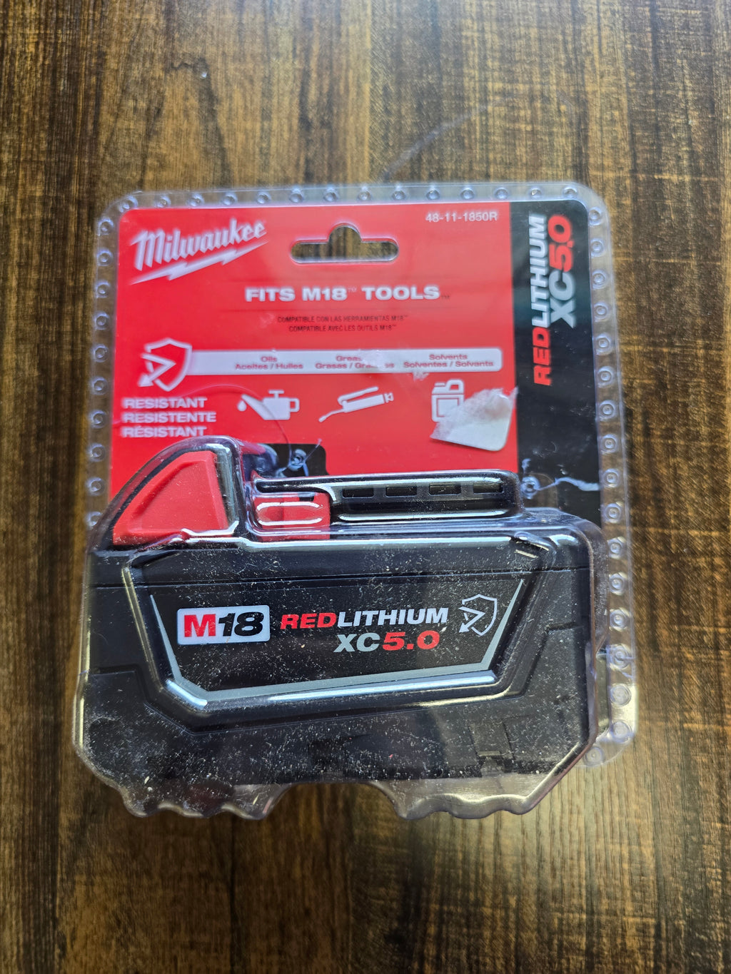 Milwaukee M18 REDLITHIUM XC5.0 Extended Capacity 18V 5.0Ah Lithium-Ion Battery Pack 48-11-1850