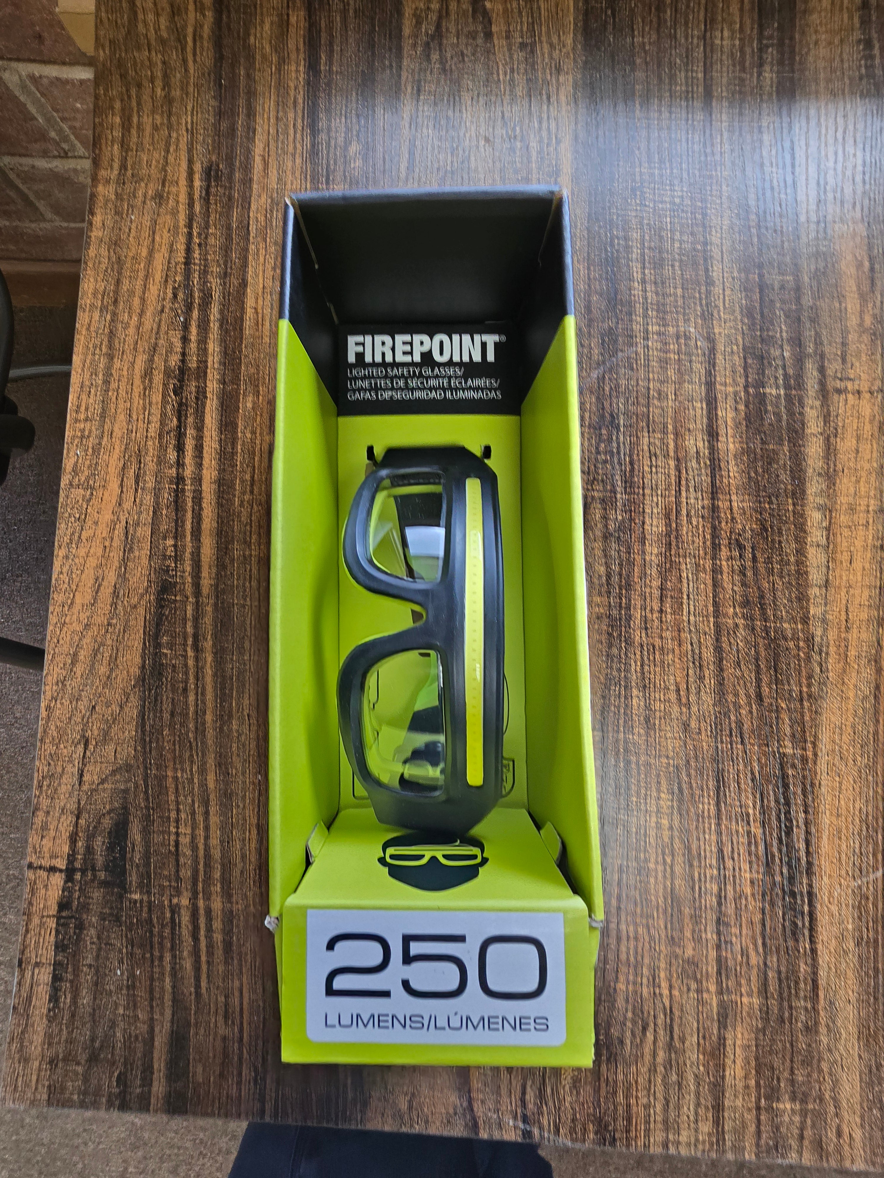 250 Lumens Lighted Safety Glasses