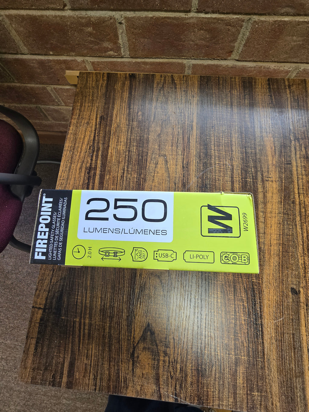250 Lumens Lighted Safety Glasses
