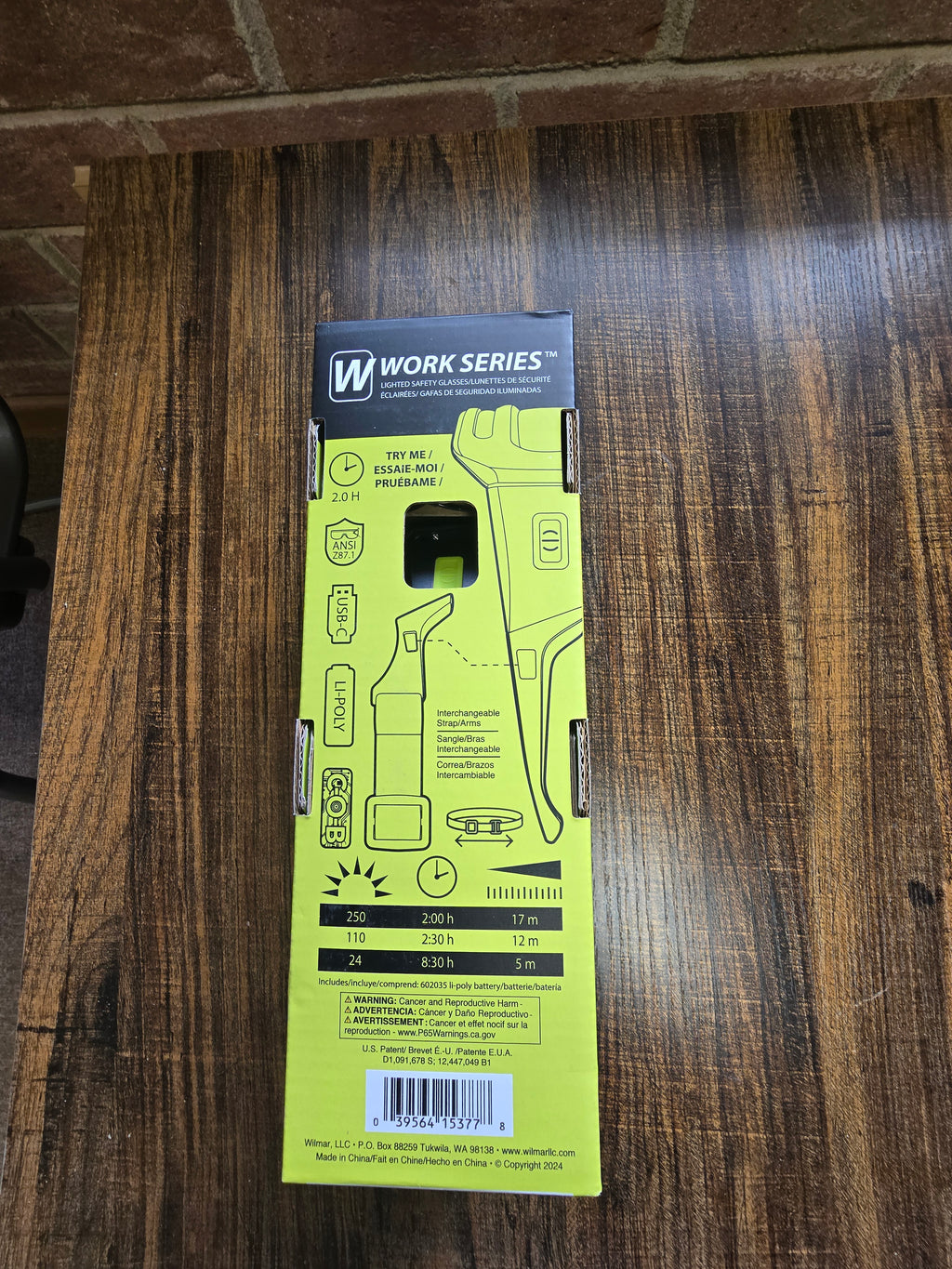 250 Lumens Lighted Safety Glasses