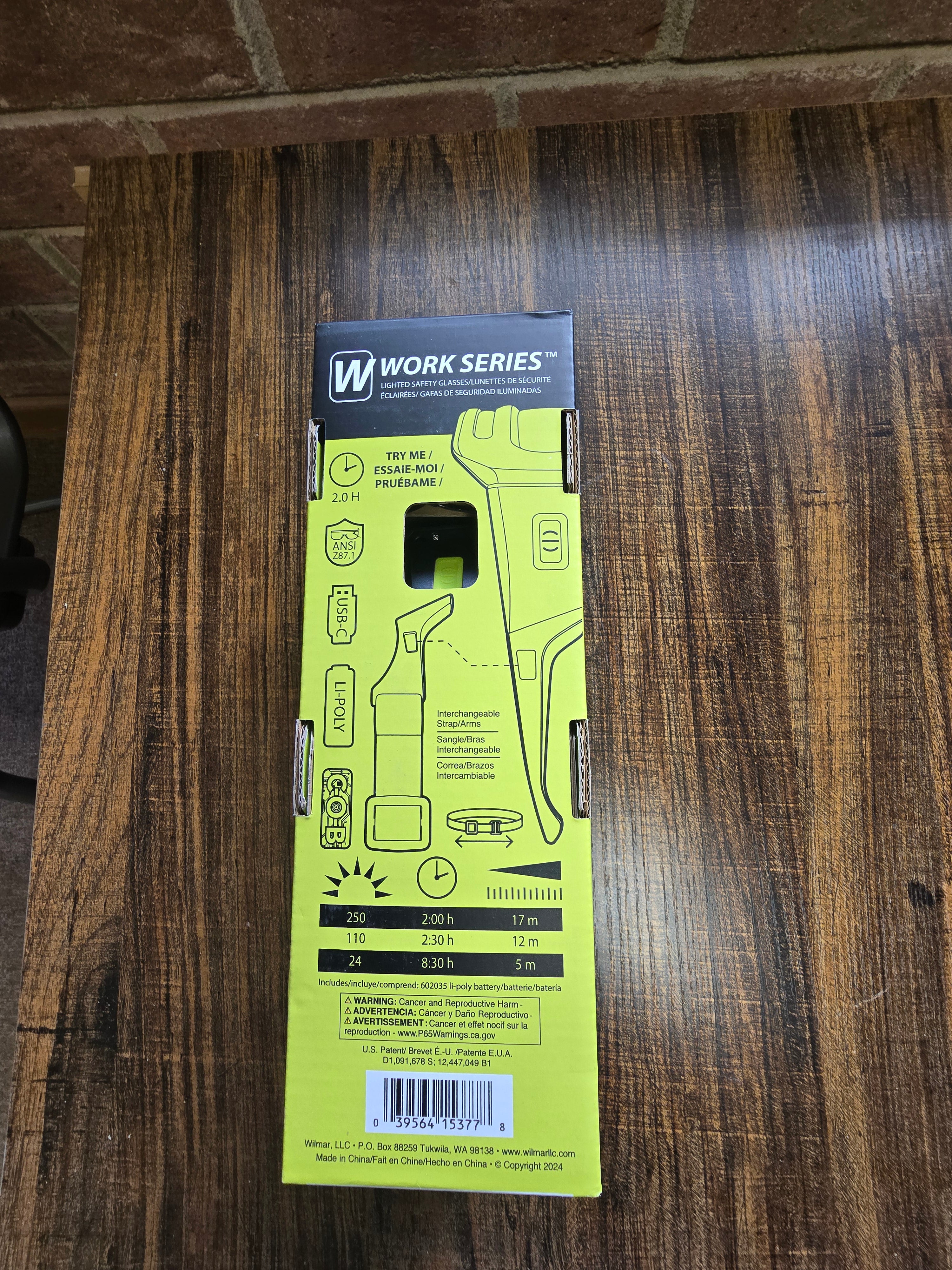 250 Lumens Lighted Safety Glasses