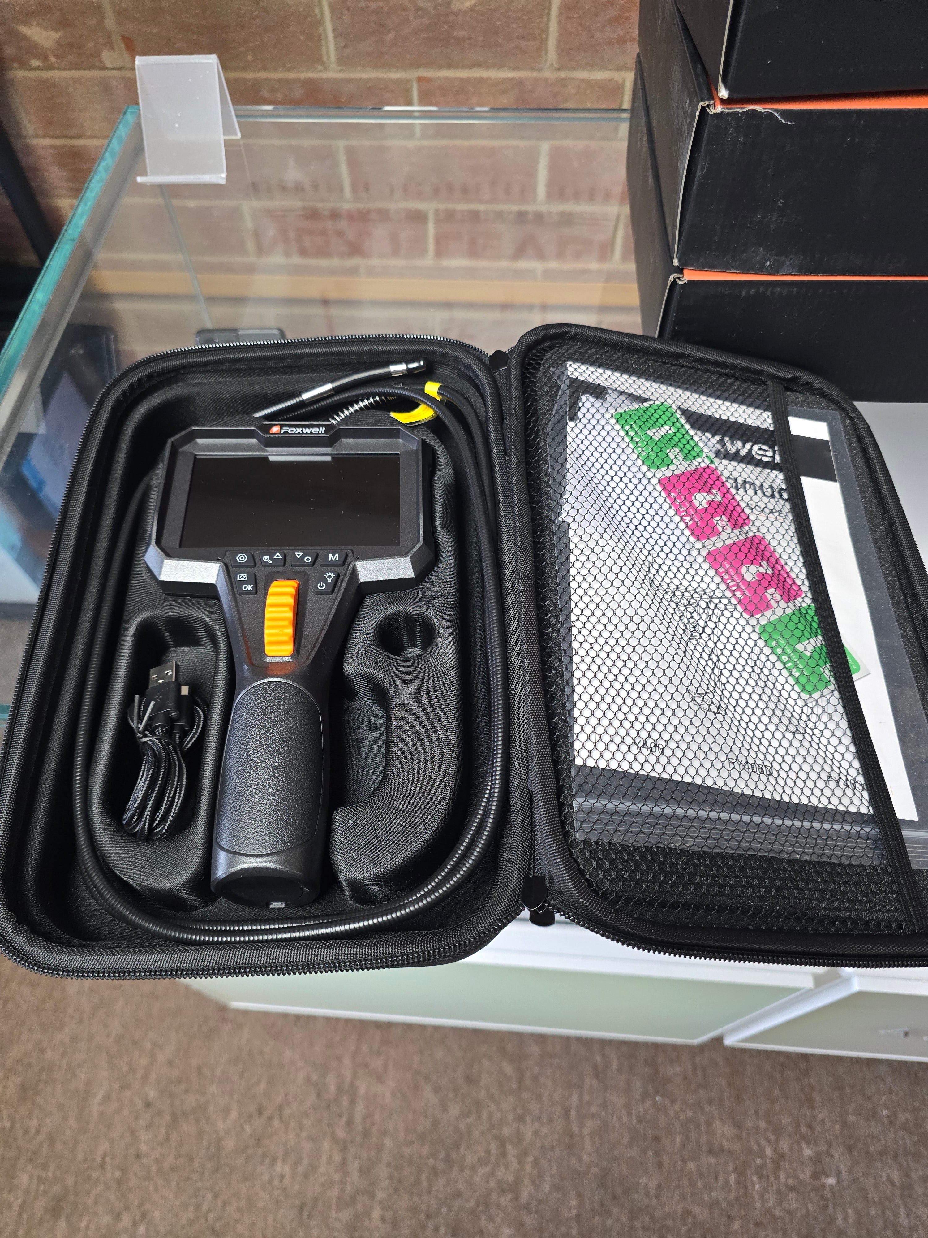 Foxwell Industrial Bore Scope Endoscope articulating camera