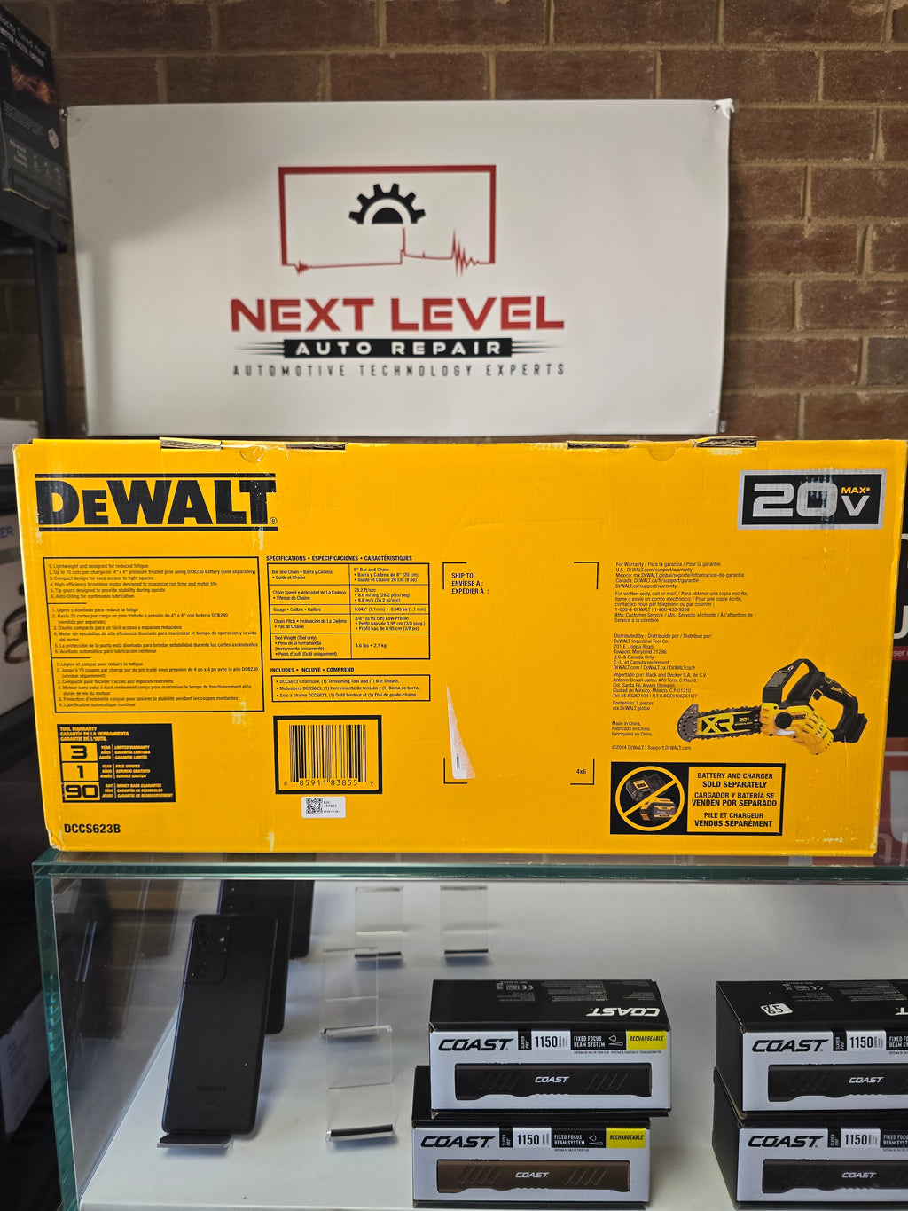 DEWALT DCCS623B 20V MAX 8 in Cordless Pruning Saw - Tool Only Web Deal