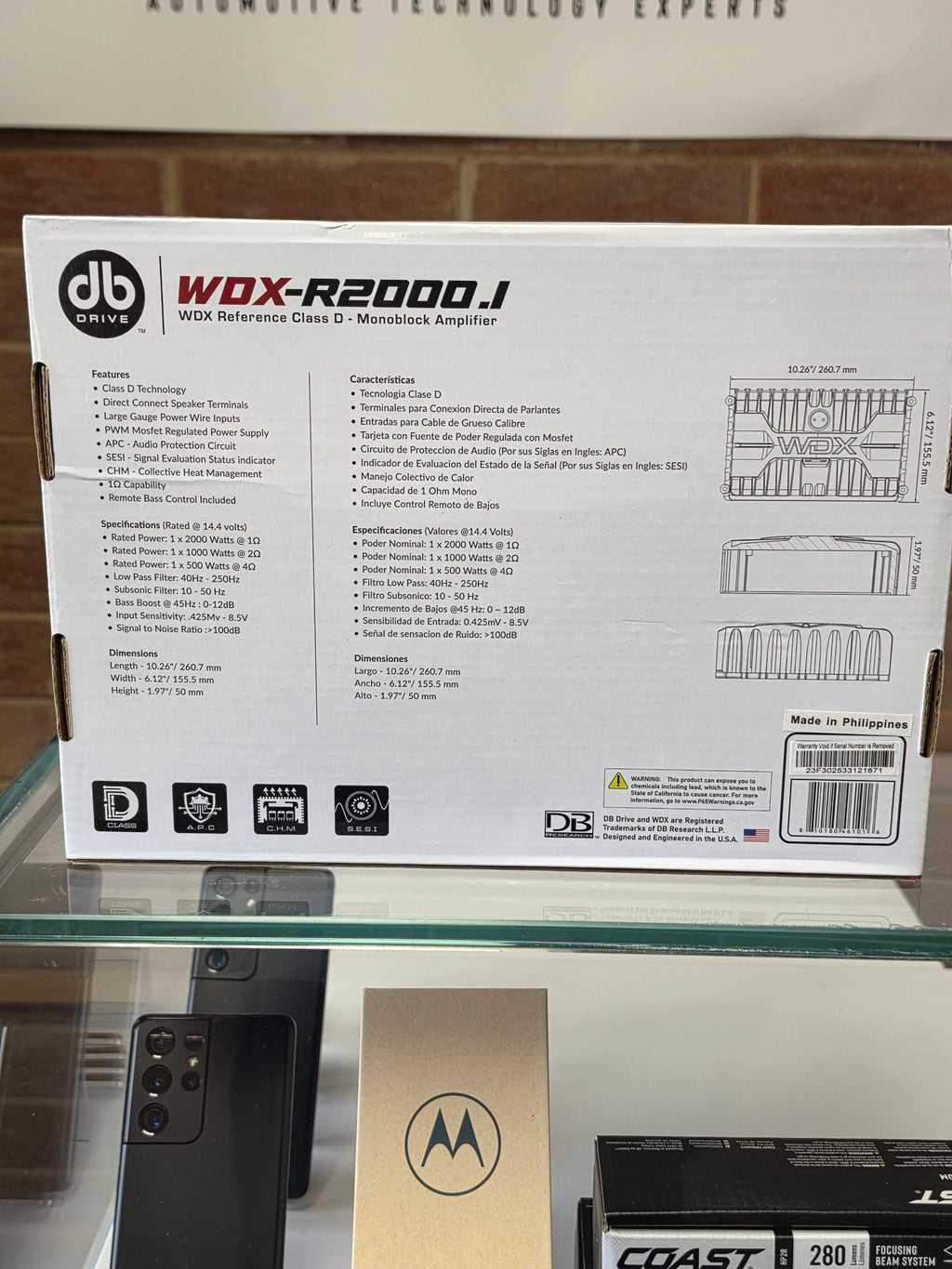 DB Drive WDX R2000.1 Reference Class-D Mono Amplifier, 2000W at 1 Ohm