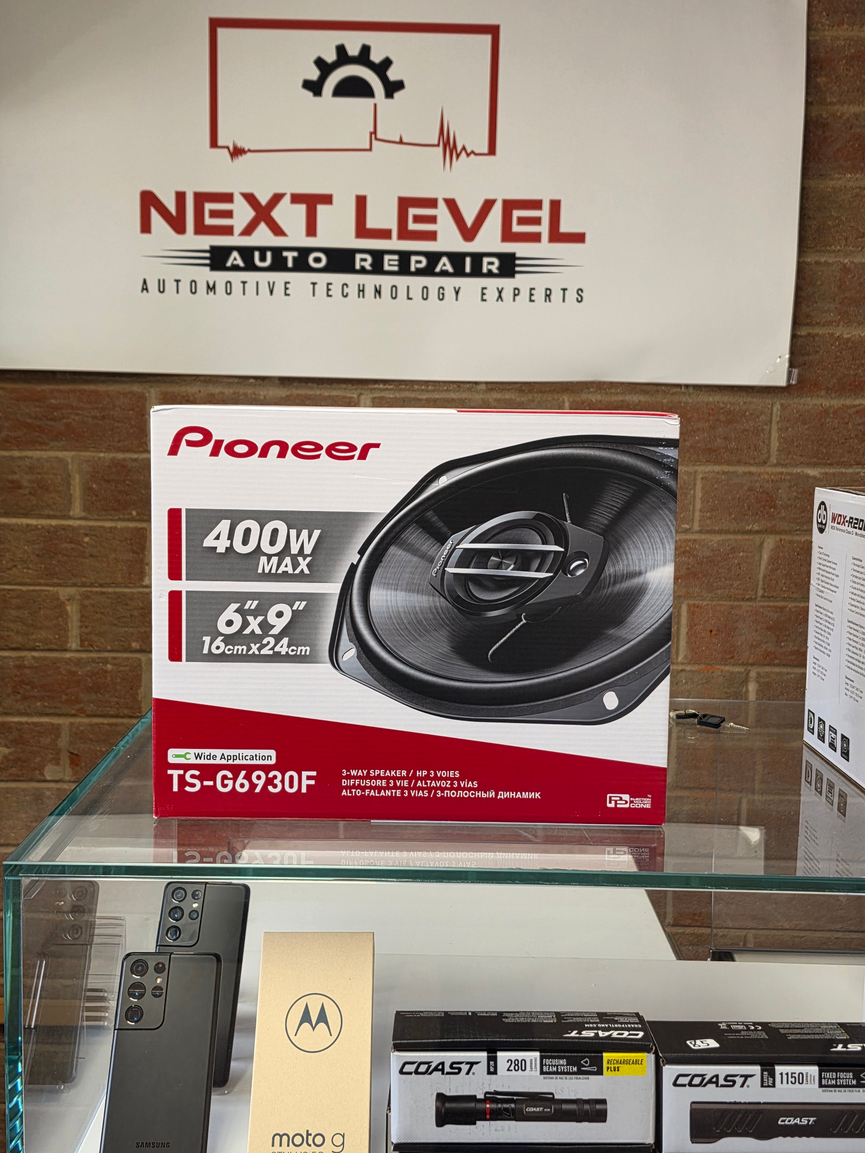 Pioneer TS-G6930F 6x9 in 3-Way Car Speakers, 400W Max, Pair