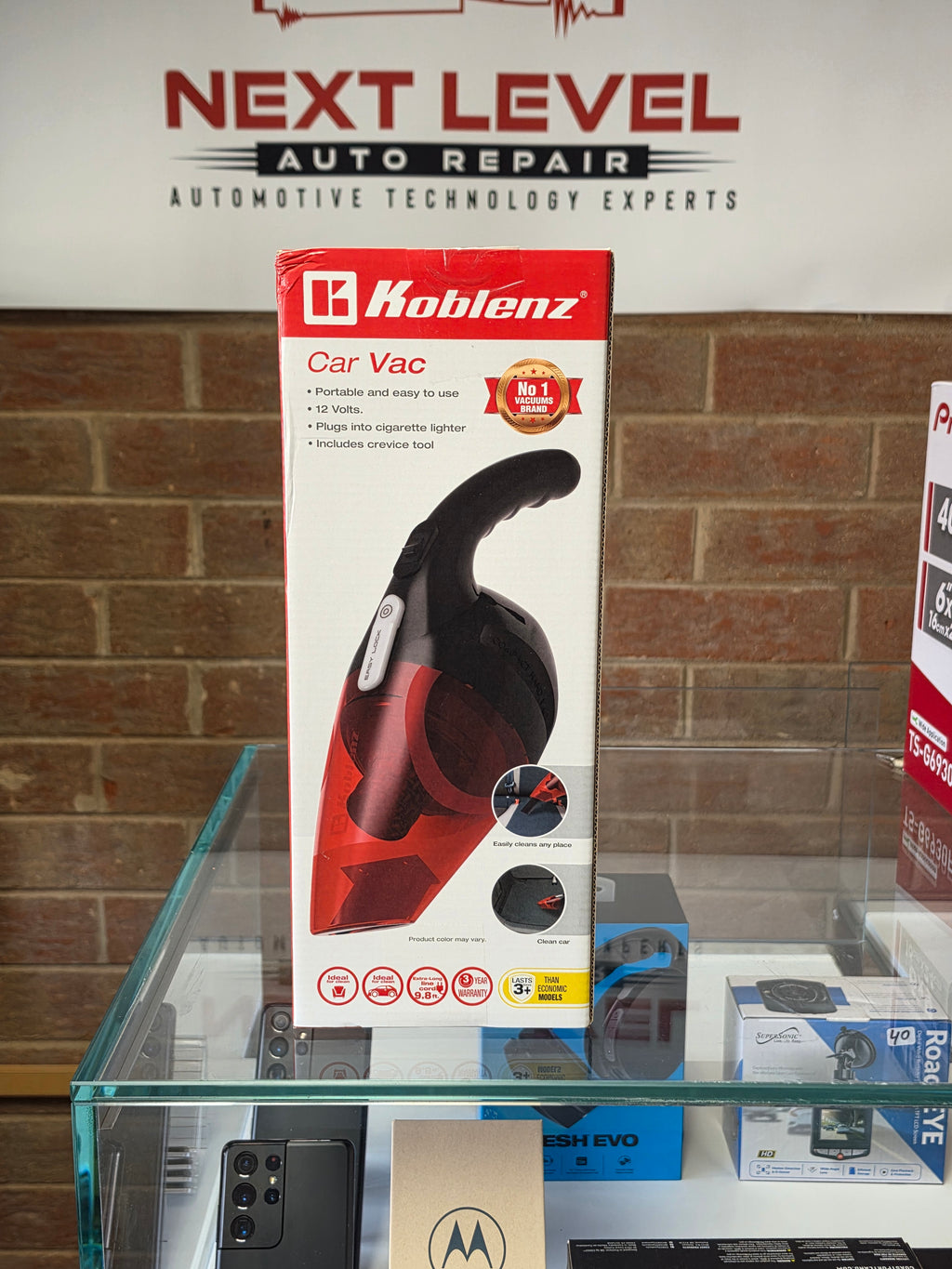 Koblenz HV-12 KG4 12-Volt Hand Vacuum for Cars & Trucks