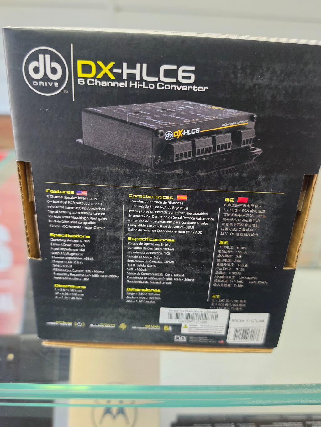 DX-HLC6 : 6 Ch High Low-Level Converter With Summing Capability