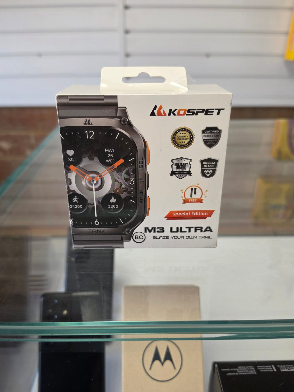 KOSPET TANK M3 Ultra Rugged GPS Smartwatch for Swimming, Fitness & Outdoor Use