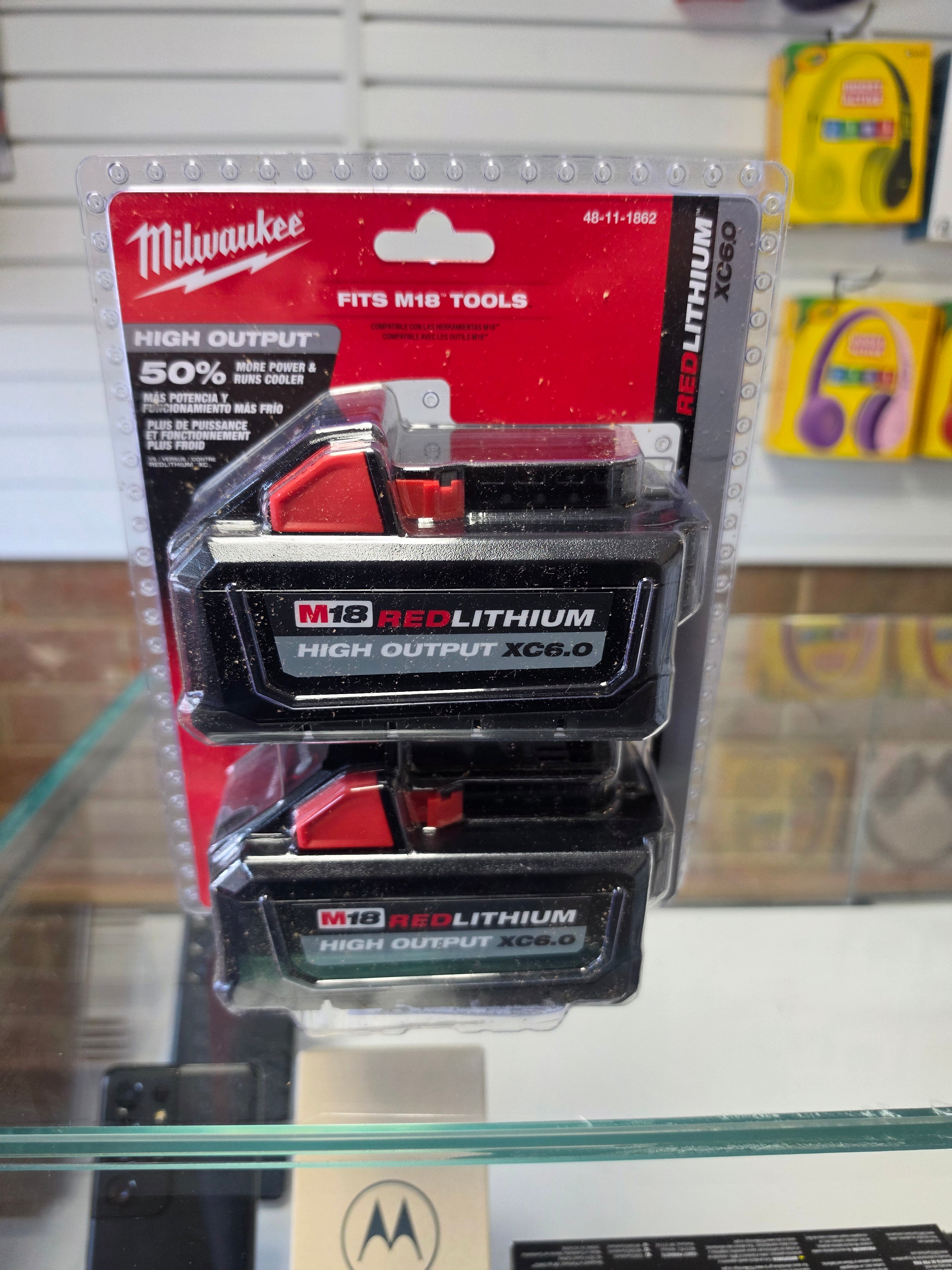 Milwaukee M18 REDLITHIUM HIGH OUTPUT XC6.0 Battery Pack - 2 Pack