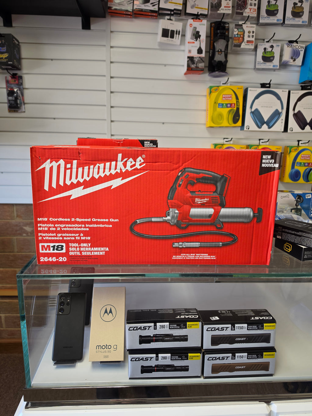 Milwaukee M18 Cordless 2-Speed Grease Gun 2646-20 Tool Only