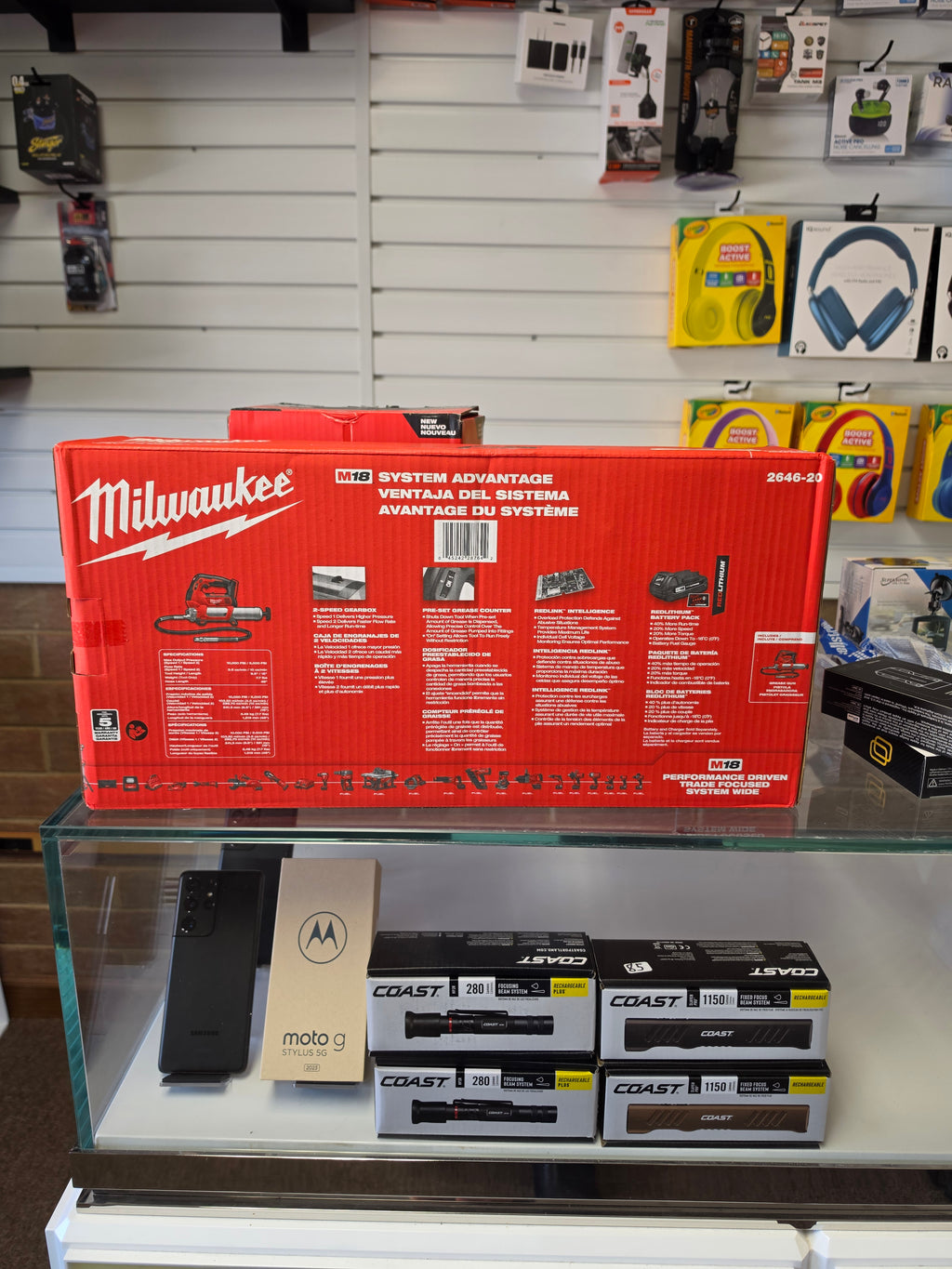Milwaukee M18 Cordless 2-Speed Grease Gun 2646-20 Tool Only