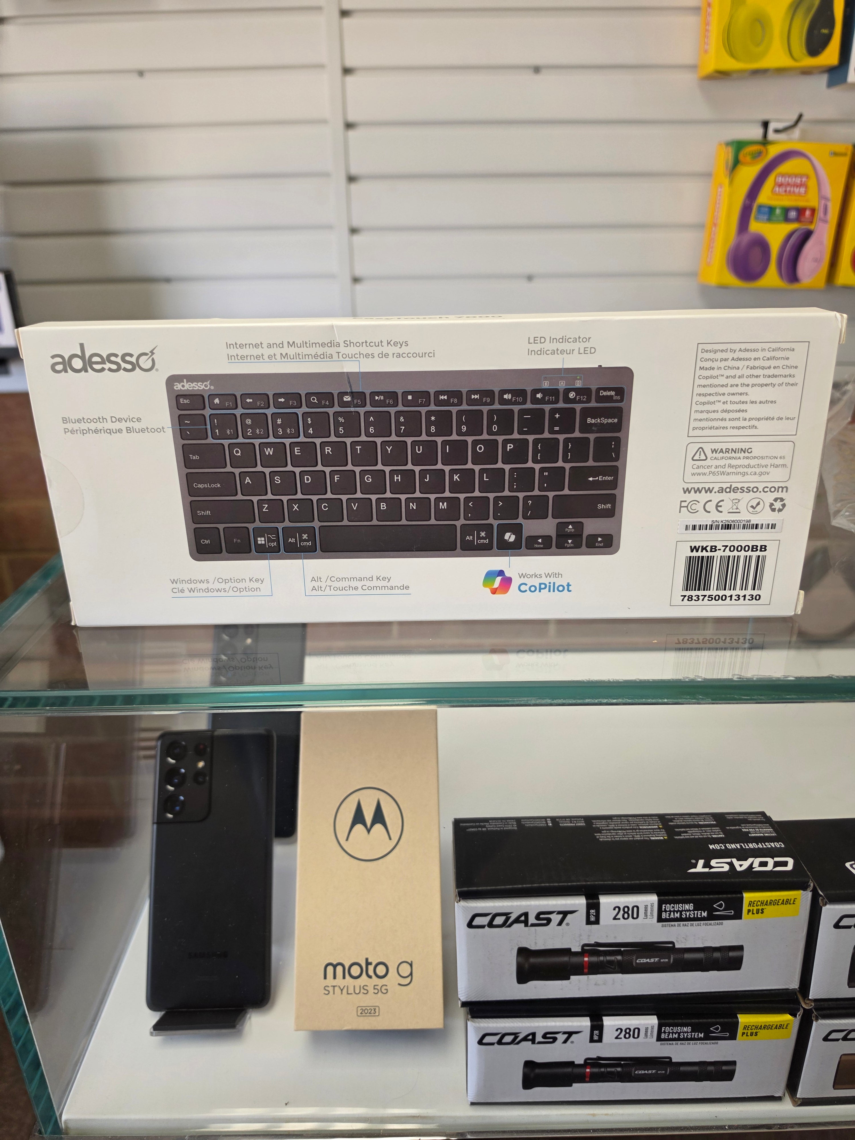 Adesso EasyTouch 7000BB Wireless Bluetooth Scissor-Switch Keyboard