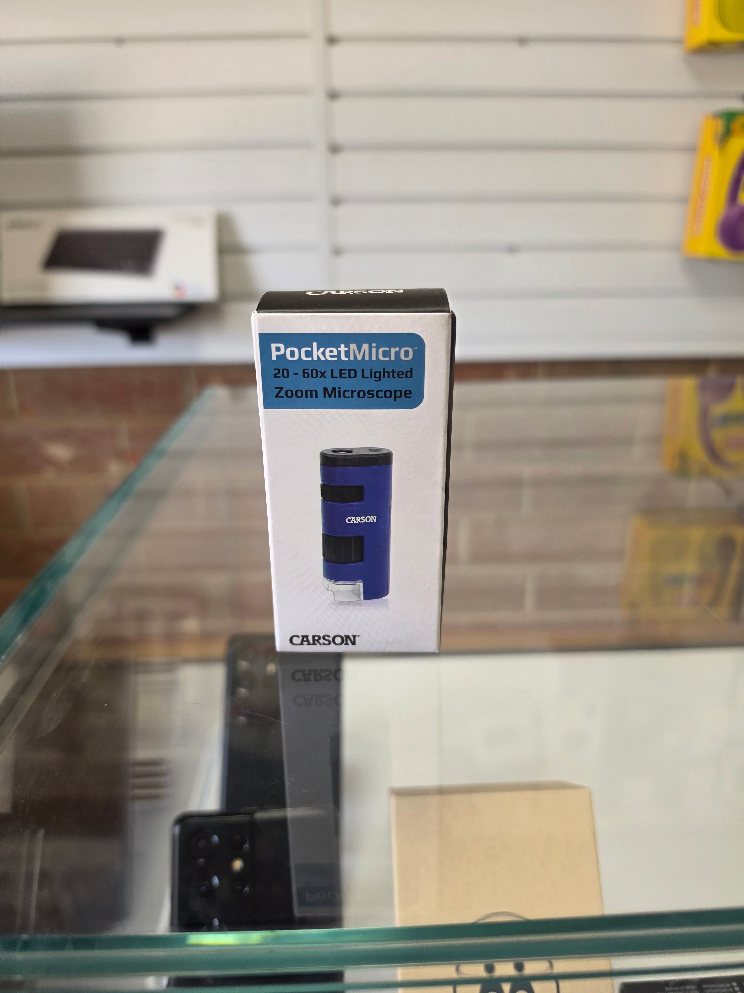 Carson MM-450 PocketMicro 20x-60x Pocket Microscope - Blue