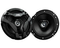 JVC CS-DF620 6.5" 2-Way Coaxial Car Speakers (Pair), 25W RMS / 300W Peak Each, 4-Ohm, 46mm Shallow Mount