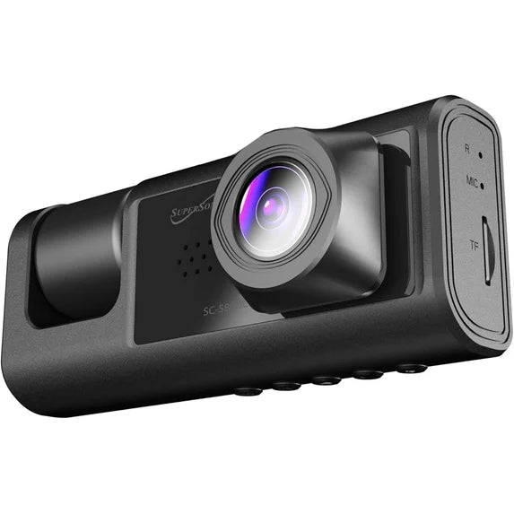 Supersonic RoadEYEpro HD Dash Cam FHD 1080p Front+Cabin+Rear, Night Vision, G-Sensor, GPS, Loop Recording, 32GB SD, SC-580DC