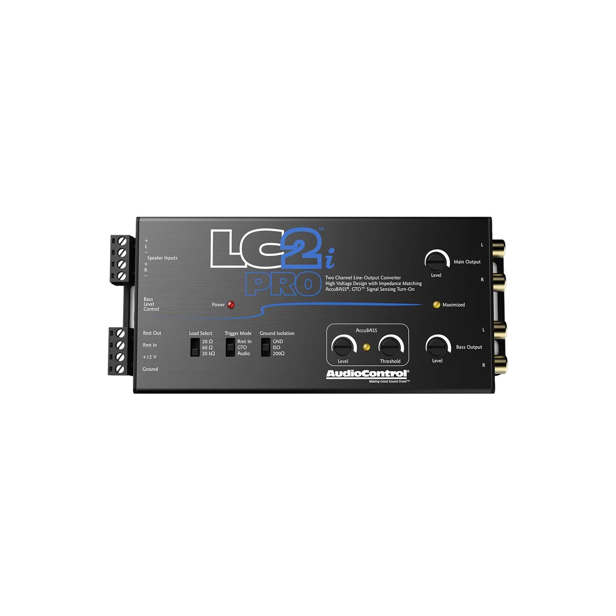 AudioControl LC2i PRO 2-Channel Line Output Converter w/ AccuBASS & ACR-1 Remote