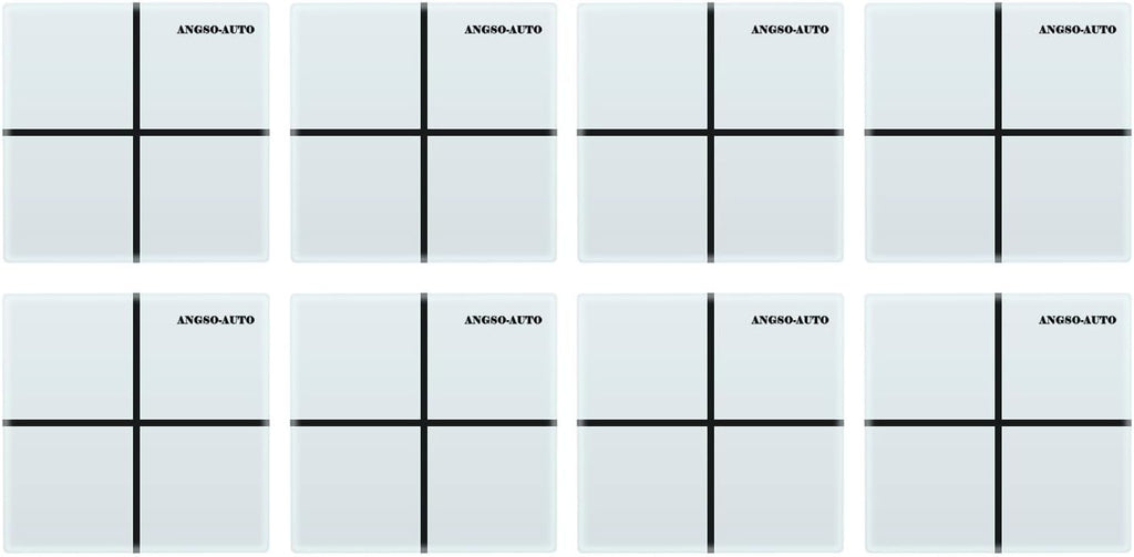 8 Pack ADAS Calibration Floor Markers Reusable Rubber Floor Marking Squares Work for Vehicle ADAS Calibration