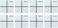 8 Pack ADAS Calibration Floor Markers Reusable Rubber Floor Marking Squares Work for Vehicle ADAS Calibration