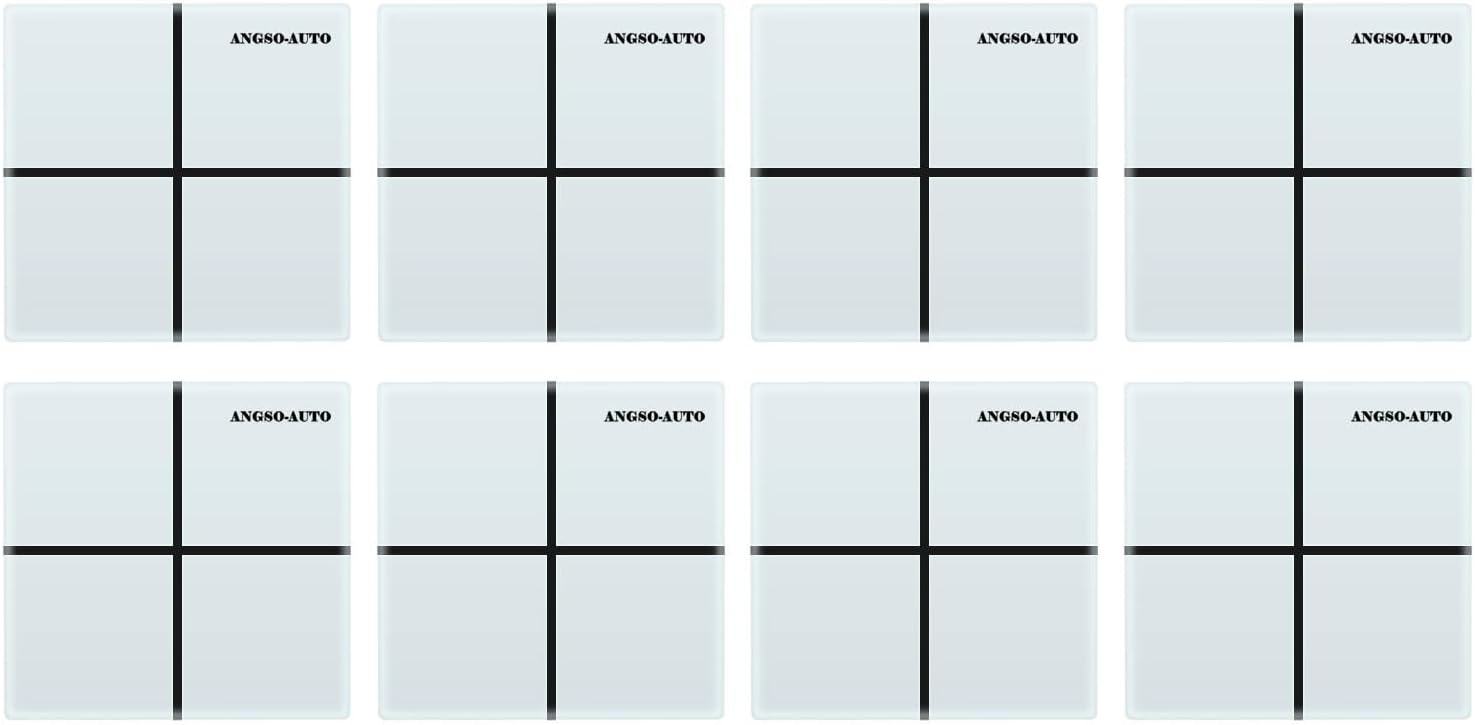 8 Pack ADAS Calibration Floor Markers Reusable Rubber Floor Marking Squares Work for Vehicle ADAS Calibration