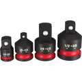 Milwaukee SHOCKWAVE Impact Duty 1/4in.–1/2in. Drive Adapter Set, 4-Pc., Model# 49-66-6742