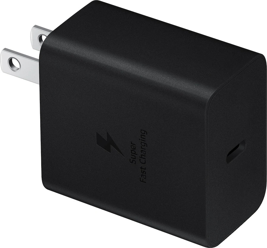 Samsung - Super Fast Charging 45W USB Type-C Wall Charger with USB-C Cable - Black