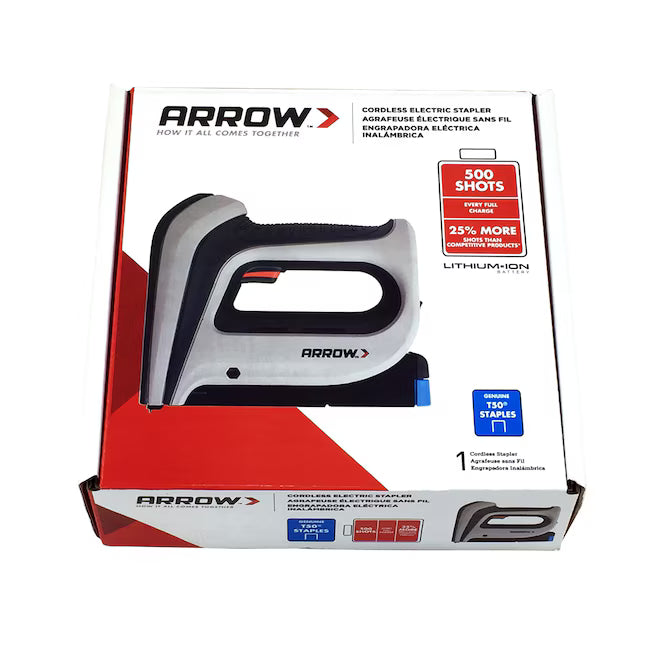 Arrow T50DCD 3/8-in Cordless Electric Staple Gun