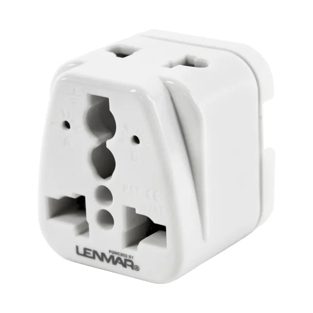 Lenmar TraveLite Ultracompact All-in-One International Travel Adapter – White