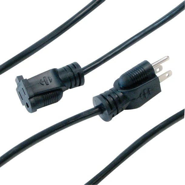 Axis 15-Ft. 3-Prong Indoor/Outdoor Grounded Workshop Extension Cord – Black