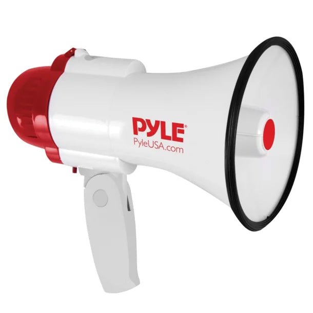Pyle PMP35R 30W Portable Megaphone Bullhorn with Siren & Voice Recording