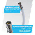 Certified Appliance Accessories 10-Ft. PVC Ice Maker Connector – 1/4-In. Compression
