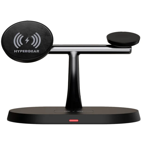 HyperGear MaxCharge Pro 3-in-1 MagSafe-Compatible Wireless Charging Stand – 15W – Black
