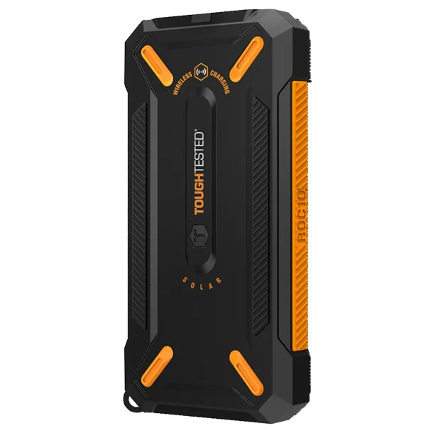 ToughTested ROC10 10,000mAh Solar Power Bank & Qi Wireless Charger – IP65