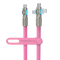 HyperGear Chunky180 100W USB-C to USB-C Rugged Fast Charge Cable – 12 Ft. Pink