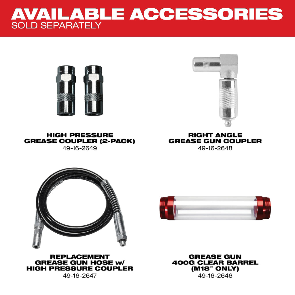 Milwaukee M18™ Cordless 2-Speed Grease Gun