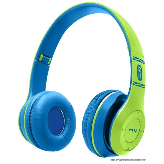 Crayola Boost Active Kids Casual Listening Built-in Microphone Bluetooth Over-Ear Headphones