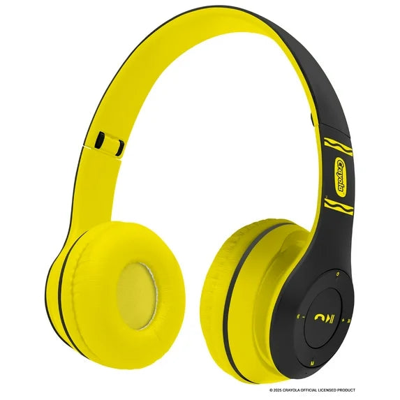 Crayola Boost Active Kids Casual Listening Built-in Microphone Bluetooth Over-Ear Headphones