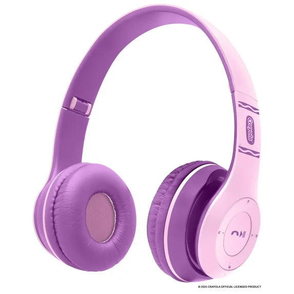 Crayola Boost Active Kids Casual Listening Built-in Microphone Bluetooth Over-Ear Headphones