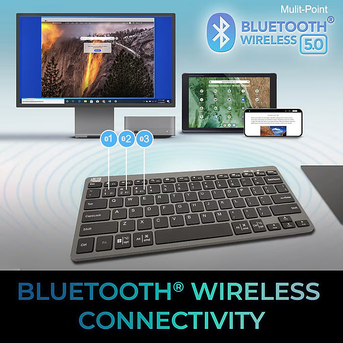Adesso EasyTouch 7000BB Wireless Bluetooth Scissor Switch Keyboard