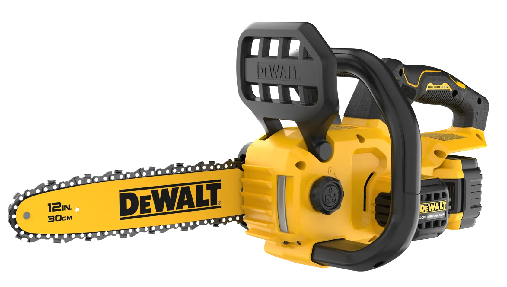 DEWALT® 20V MAX* 12-in. Compact Brushless Cordless Chainsaw