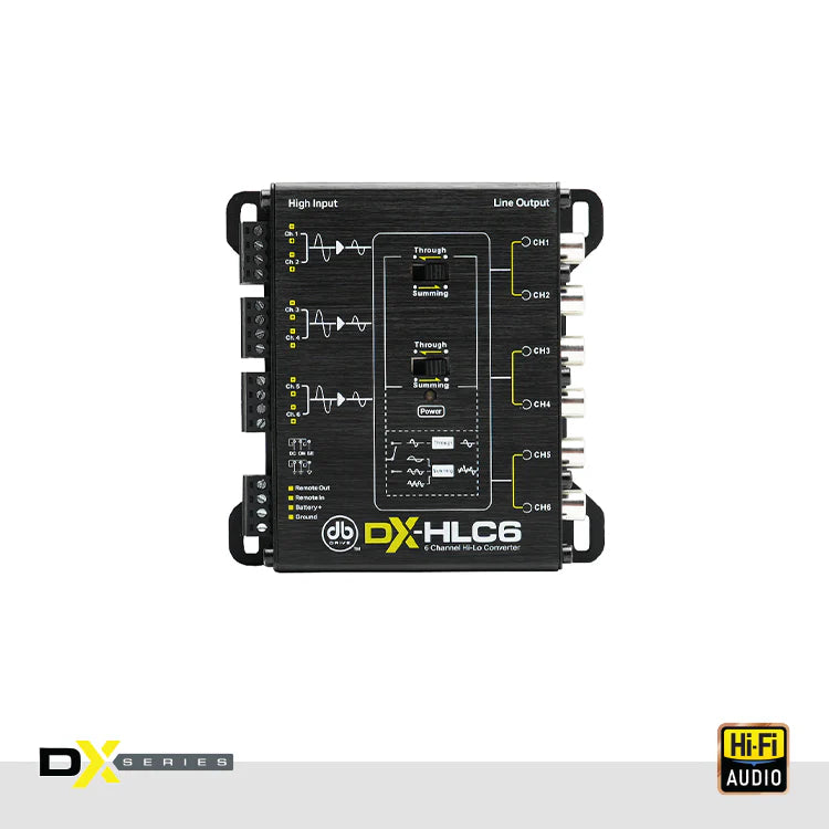 DX-HLC6 : 6 Ch High Low-Level Converter With Summing Capability