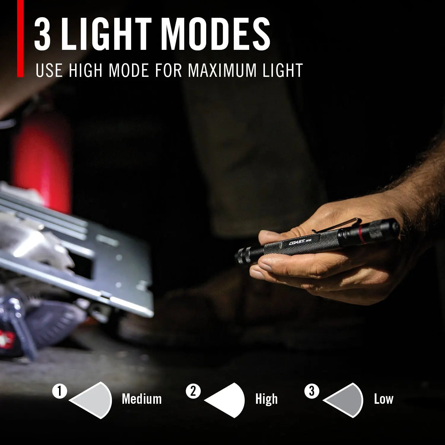 Coast HP2R Twist Focus Rechargeable Pocket Flashlight