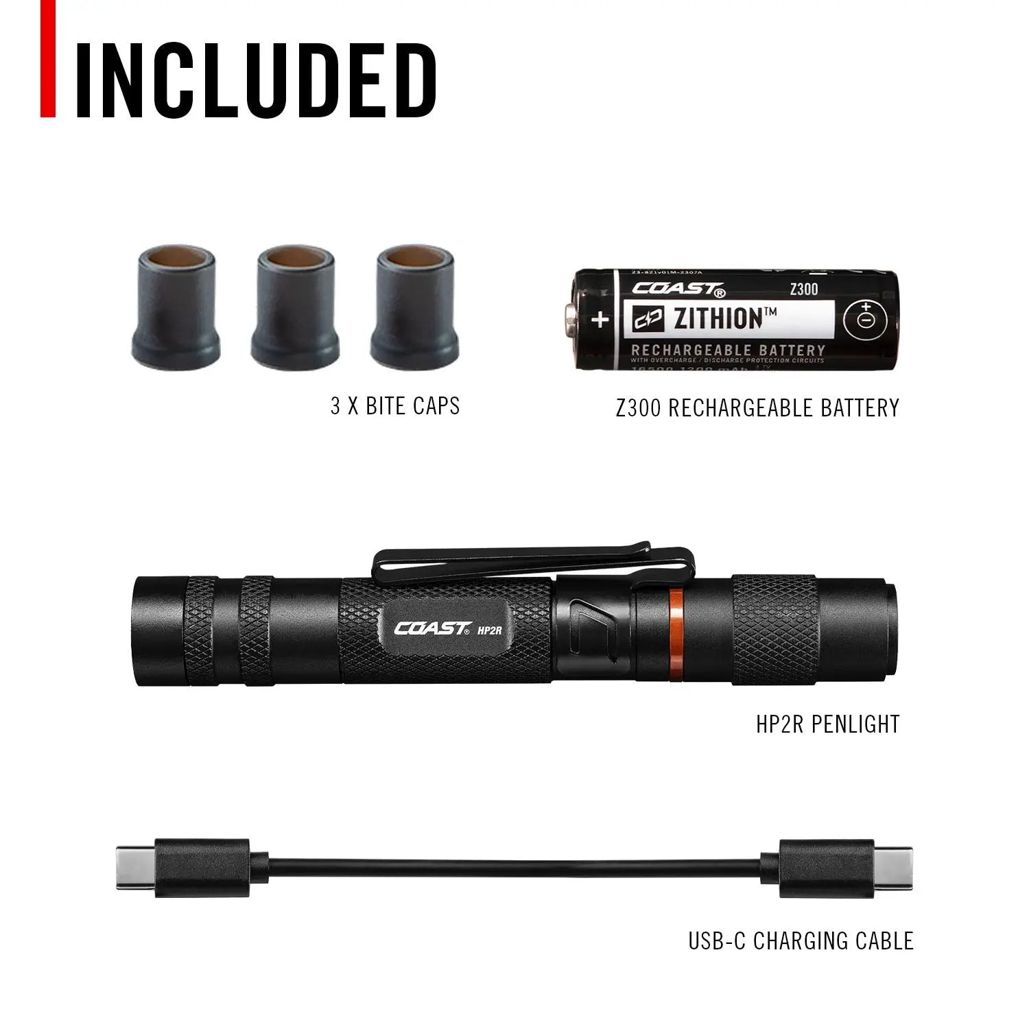 Coast HP2R Twist Focus Rechargeable Pocket Flashlight