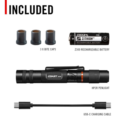 Coast HP2R Twist Focus Rechargeable Pocket Flashlight