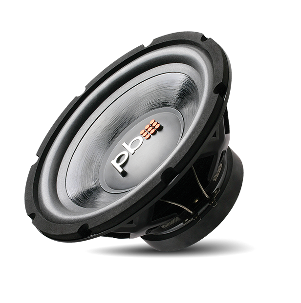 PowerBass PS-12 12" Single 4-Ohm Car Subwoofer, 250W RMS 500W Max, DDC Paper Cone, Sealed or Ported Enclosure